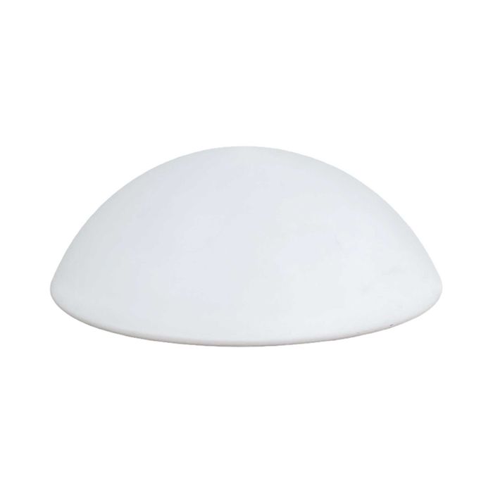 Biały plafon sferyczny HP Leuchten, Niemcy lata 70.