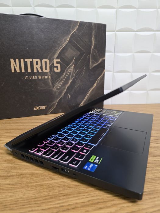 Геймерский 2023г.Ноутбук Acer Nitro 5—15,6",16ГБОЗУ,SSD512ГБ,RTX3050