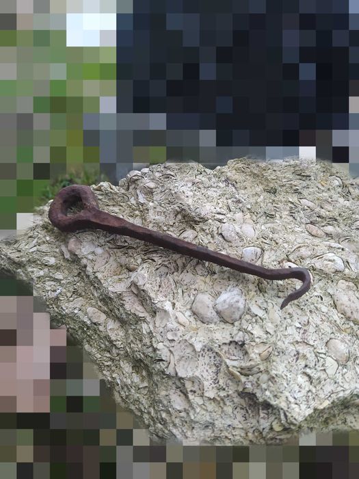 Старинная кованая Щеколда оберег дома защитный Амулет ОбменНа смартфон