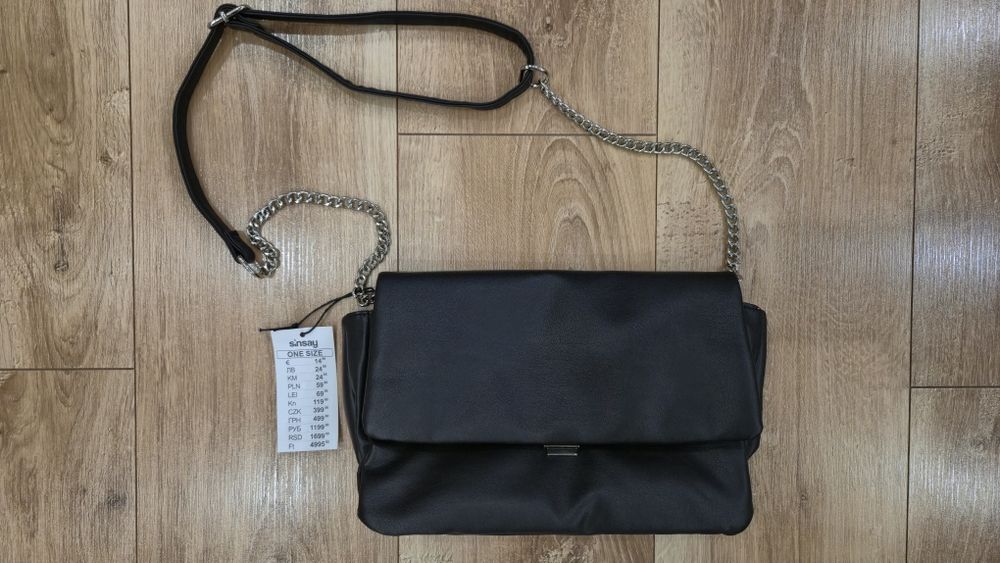 Nowa czarna torebka Sinsay listonoszka