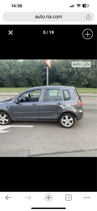 Mazda 2 , 2005 р, робот автомат 1.4 бензин