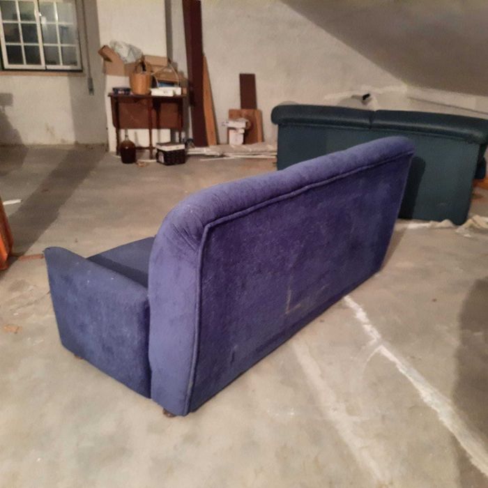 Sofa cama cor azul