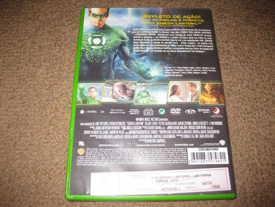 DVD "Green Lantern" com Ryan Reynolds