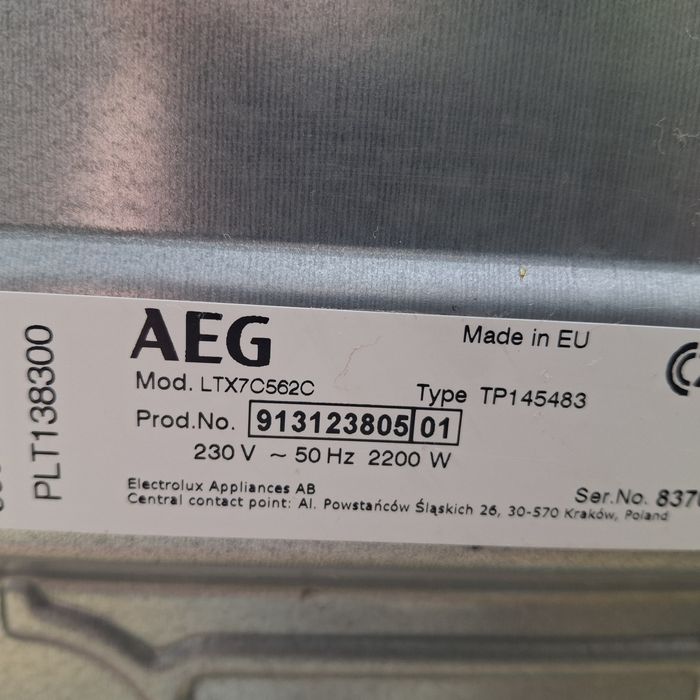 AEG 7000  lavamat Pro Steam, вузька пральна машина, пралка