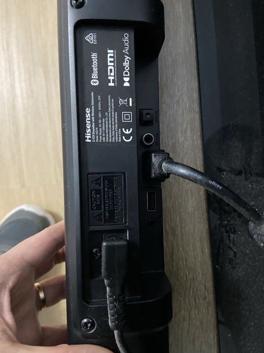 Soundbar Hisense HS218 com Subwoofer - Som Potente para Tv e Musica