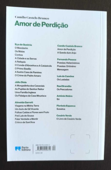 Livro: Amor de Perdição - Novo