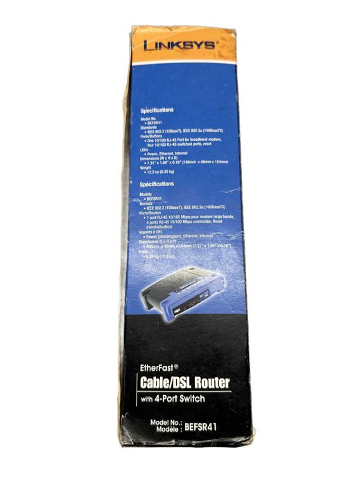 Linksys EtherFast Cable/DSL Router w/4-Port Switch BEFSR41434464867736637443