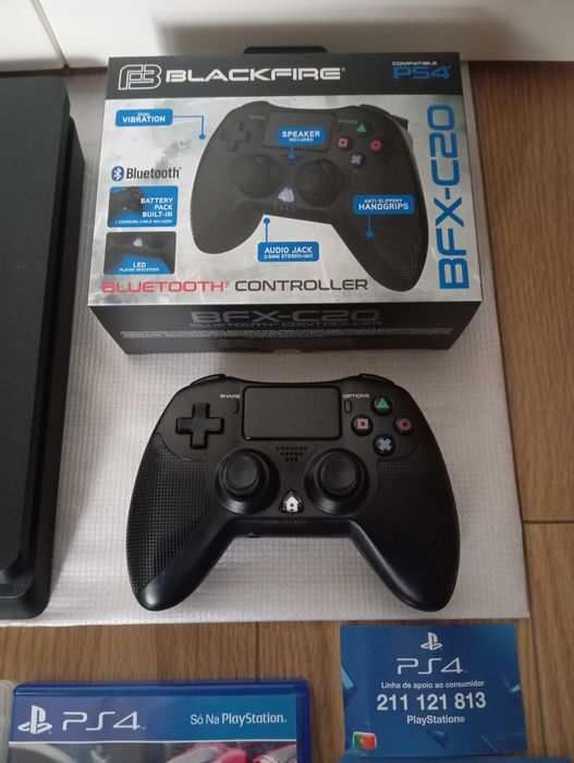 PS4 slim COMO NOVA PlayStation 4, comando NOVO, 6 jogos (retomo jogos)