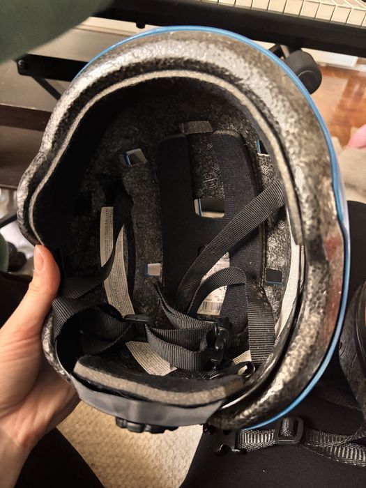 Capacete criança azul oxelo