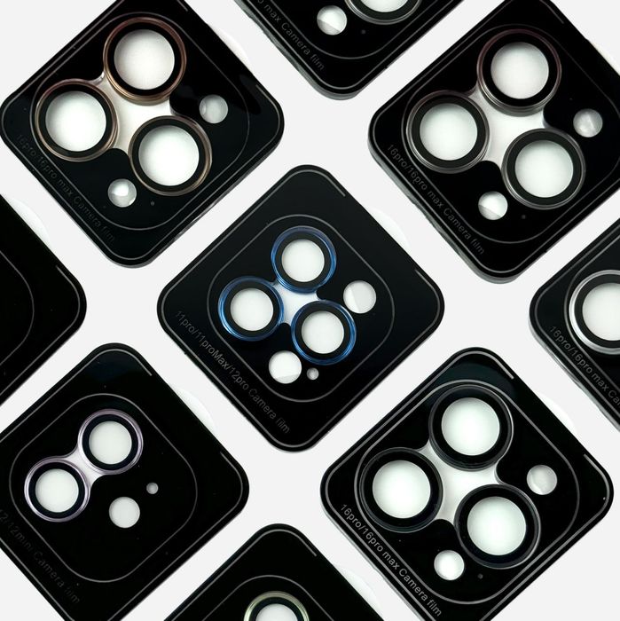 Защитное стекло на камеру 3D линзы на iPhone 16 Pro Max лінзи