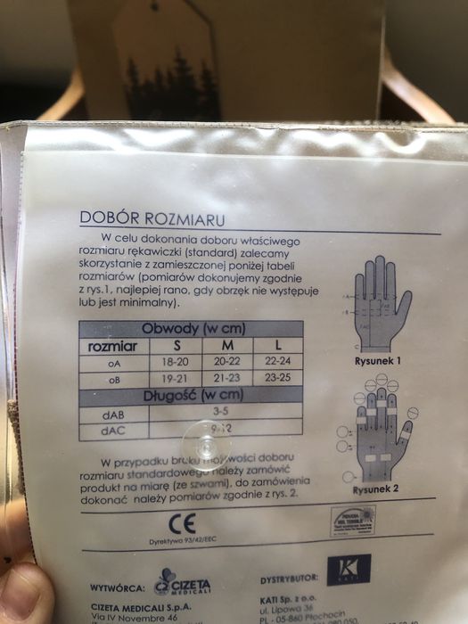 Rekawiczka uciskowa bawelniana rozmiar m