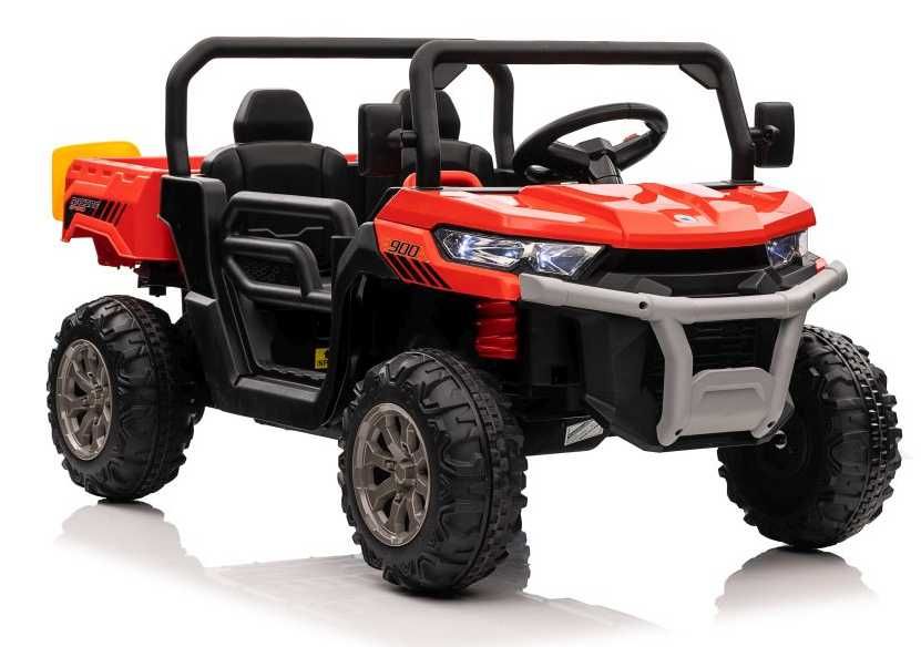 Dwuosobowa Ciężarówka na akumulator Wywrotka 4×4 EVA Skóra USB auto