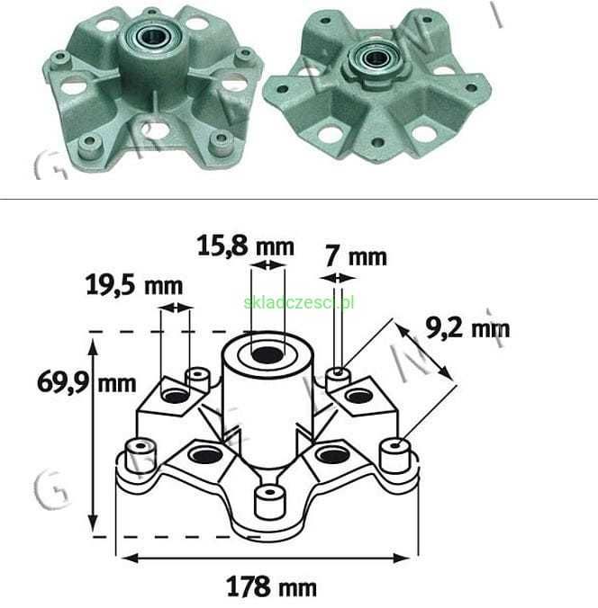 Piasta adapter Noża  MURRAY ERING CRAFTSMAN 30' 31'