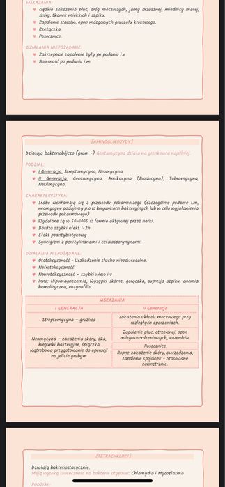 Farmakologia notatki - pielęgniarstwo, położnictwo