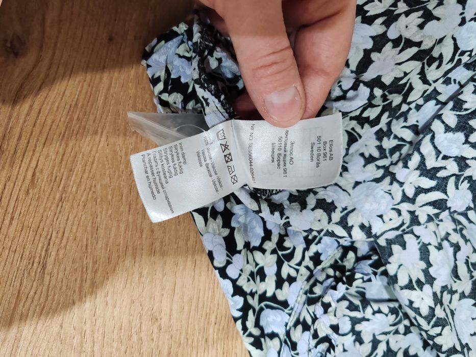 Piękna sukienka midi Ellos rozmiar 44/46 wiskoza kwiaty