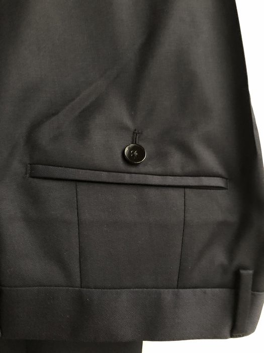 Hugo Boss чоловічі темно-сині вовняні брюки Gibson cyl flat front solid slim fit wool dress pants, оригінал, нові, розмір: L, XL, XXL
