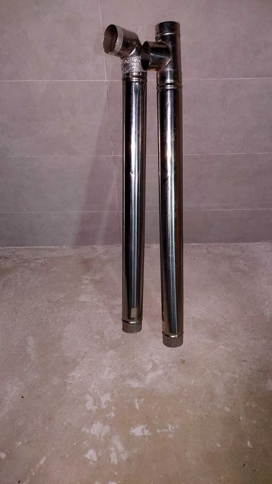 Lareira tubos inox salamandra