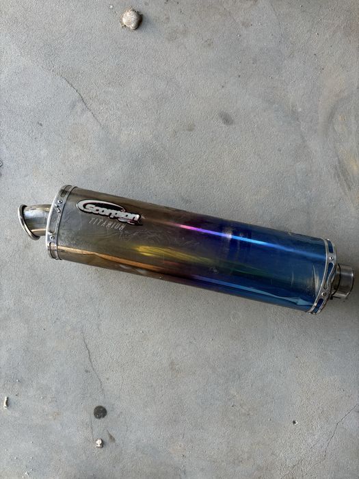 Końcówka wydechu kompletna scorpion titanium flame