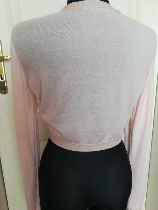 Bolerko sweterek pudrowy róż r. 36/38 Camaieu