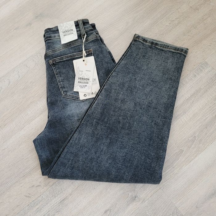 Jeansy balloon grafit