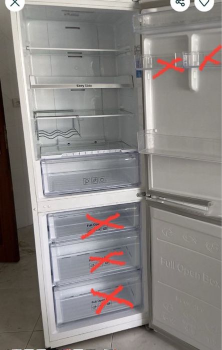 APENAS Prateleiras e gavetas  de frigorifico Samsung