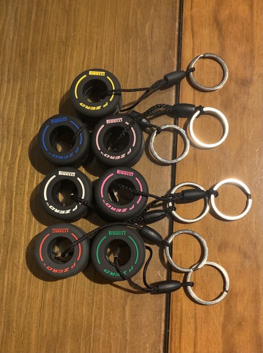 Porta chaves Pneu miniatura Pirelli F1 Formula 1