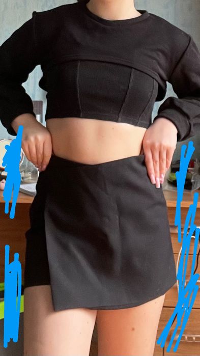 Юбка-шорти Zara.