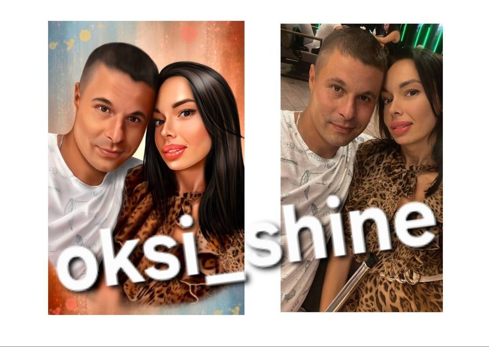 Портет по фото портрет на замовлення картина на холсті