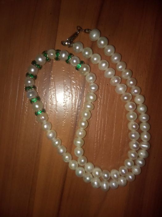 Бусы из натуральной речного жемчуга, нитка жемчуга