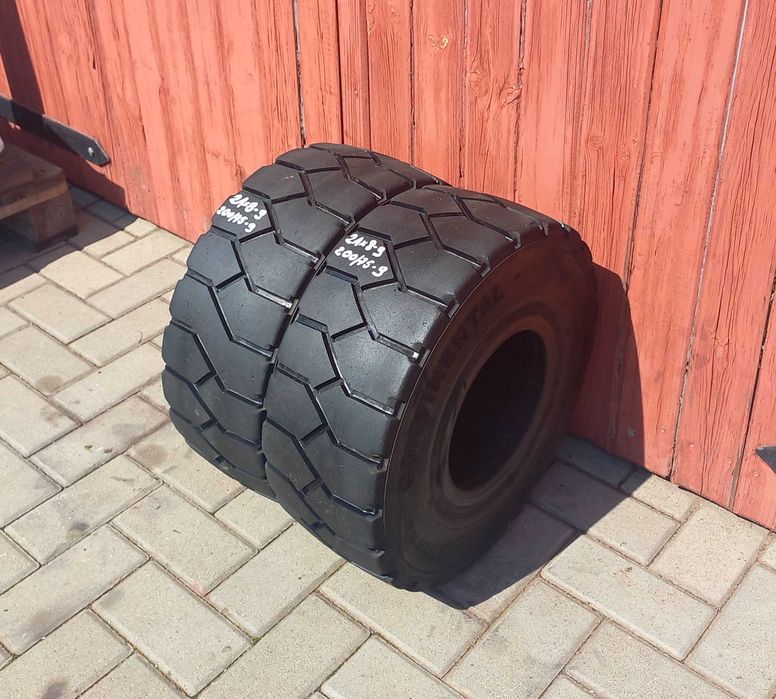 Koła i opony pełne 21x8-9 (200/75-9) Continental, Gumasol