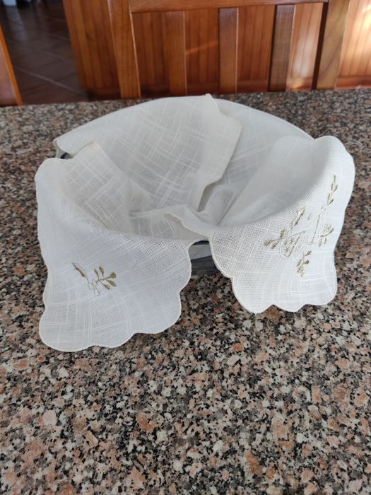 Pano natalício em linho