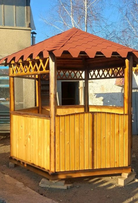 Альтанка біседка шестиграна, на 10-12 людей.