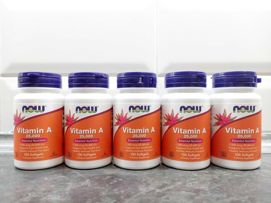 Now Foods, Vitamin A 25000 МЕ (100 капс.), витамин А, вітамін А