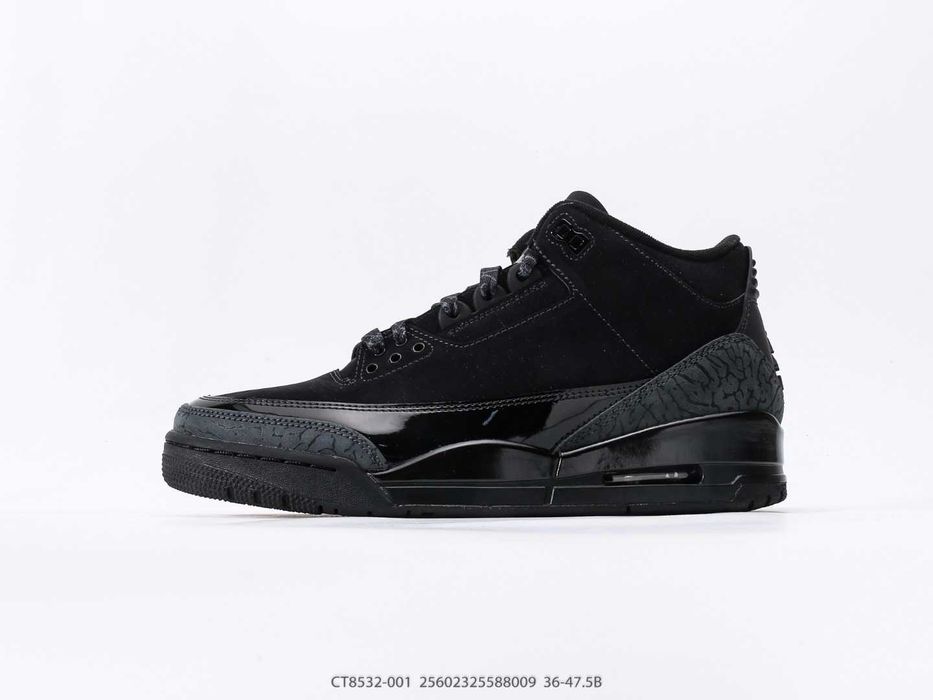 Мужские кроссовки Nike Retro 3 "Black Cat" Размеры 40-45
