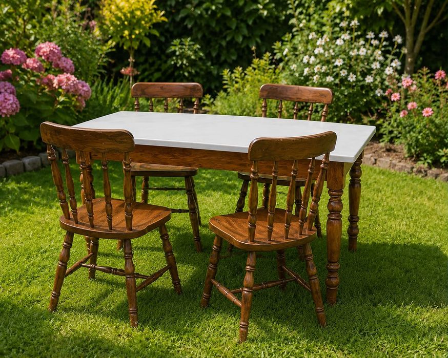 Stół stoły solidne drewniane retro