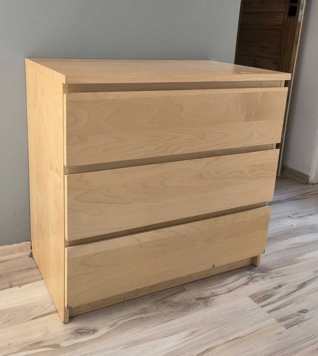 Szafka komoda z szufladami jasna buk 80 cm WARSZAWA TANIO