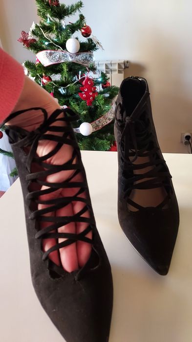 Botim preto 39 Mango