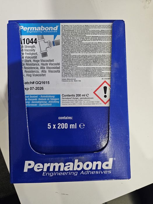 Permabond A1044 - uszczelniacz do gwintów 200 ml - nowy