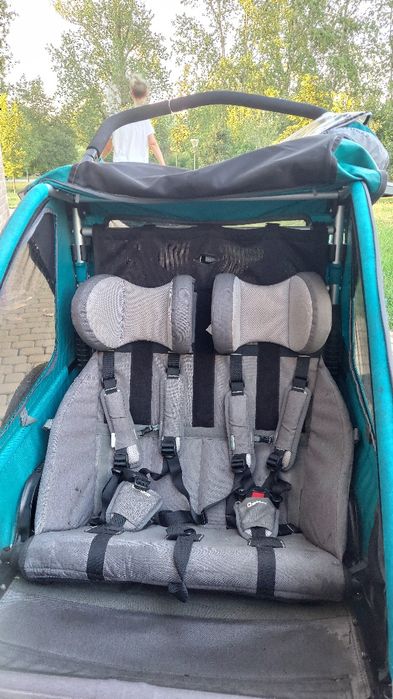 Queridoo Sportex 2 bdb 2w1: przyczepka rowerowa / podwojny wózek