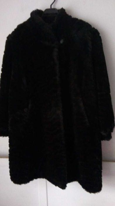 Futro Madame 42/44/46/48 j.Nowe czarno -brązowe