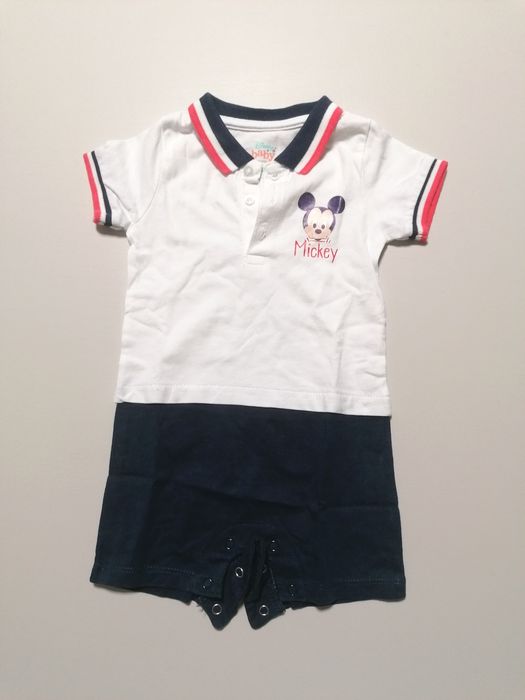 Romper / Macacão com Mickey de Bebé