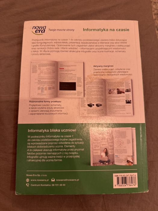 Informatyka na czasie 1 dla lo i technikum zakres podstawowy nowa era