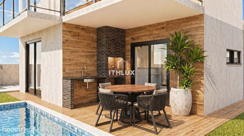 Moradia T4 com piscina e jardim no Pinhal do General - Seixal