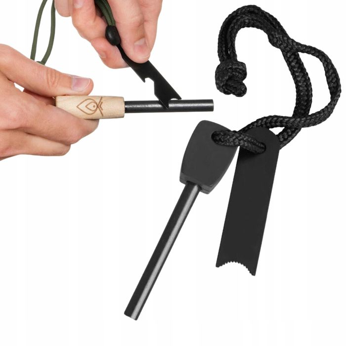 Krzesiwo magnezowe do rozpalania rozpałka survival bushcraft wojskowe