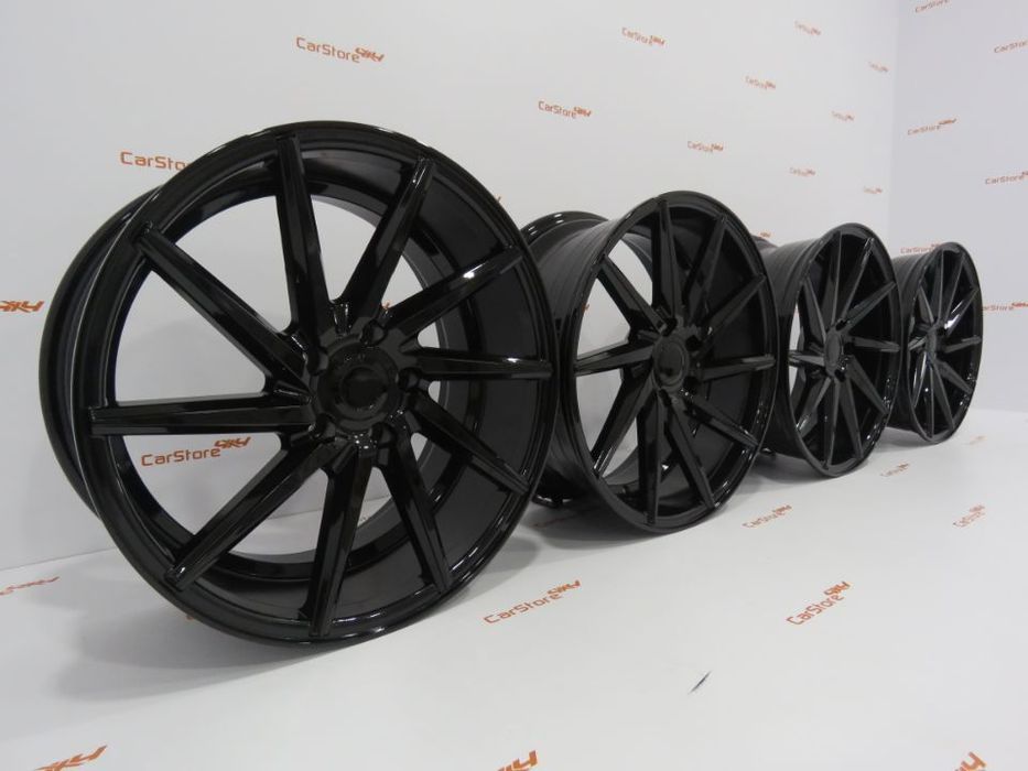 Jantes Look Vossen CVT 18 x 8 et 40 5x112 Preto Brilhante