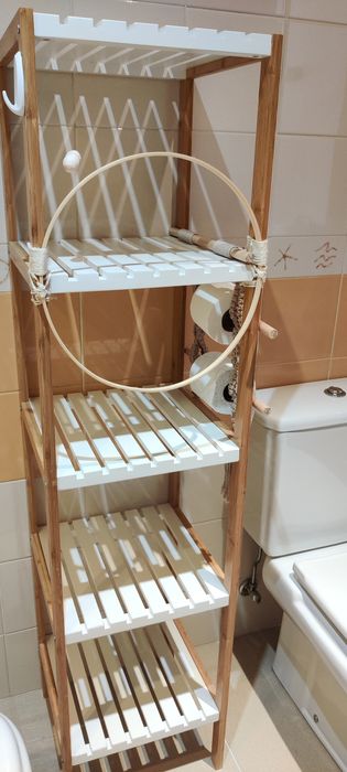 Estante com 5 prateleiras e acessórios