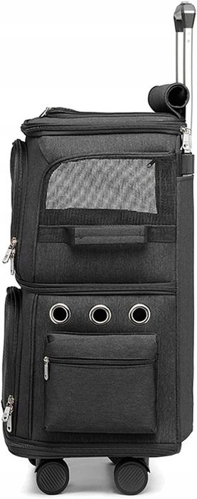 Podwójny Transporter Dla Psa Kota Na Kołach Plecak Wózek Dublo