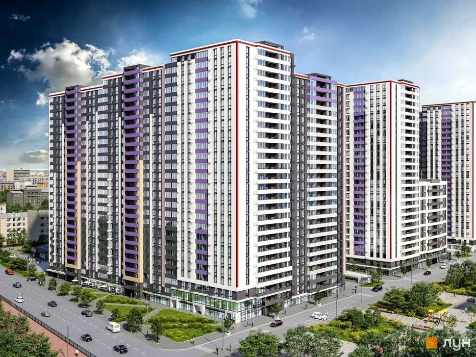 Продаж видової 1-кімнатної квартири ЖК О’Кланд Ok'land Повітряних Сил