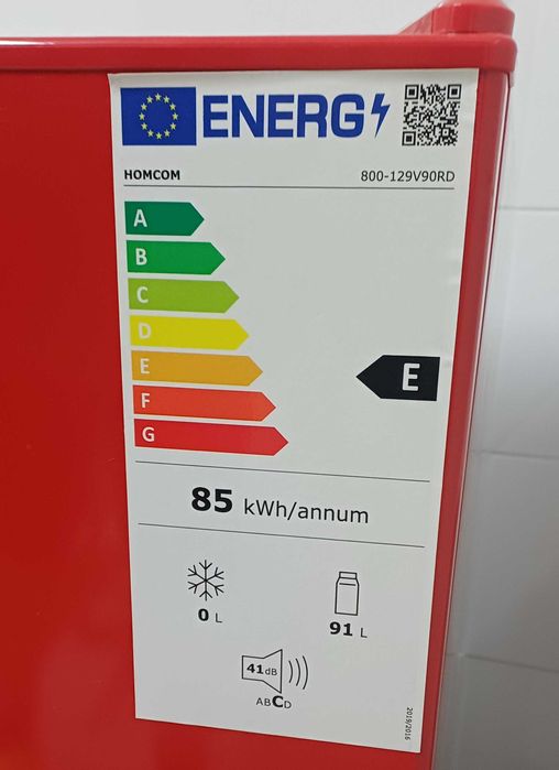 Mini frigirífico vermelho/ novo