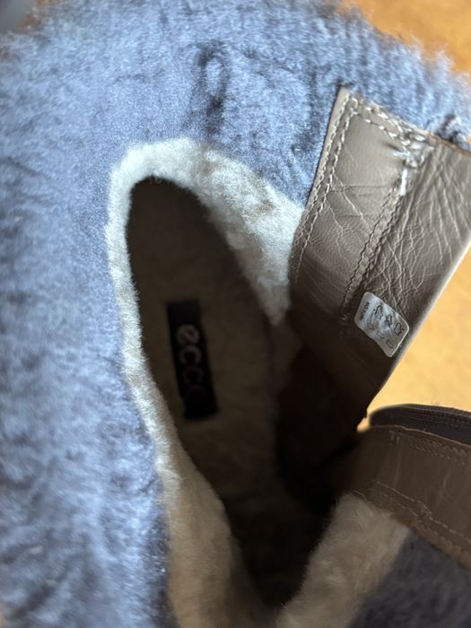 Напівчоботи сірого коььору Ecco